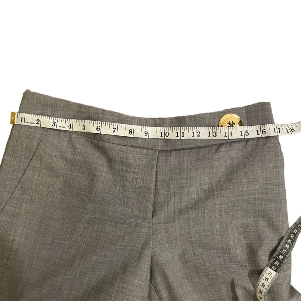Tory Burch Gray Wool Wide Leg Dress Pants Size 8
